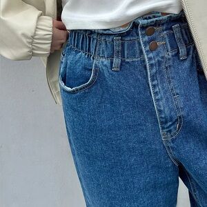 Paperbag waist Denim Jeans
